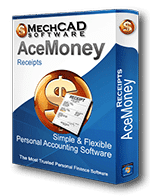 AceMoney Receipts Personal Finance Software